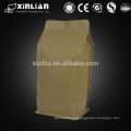 Custom printing stand up flat bottom pouch coffee bag with valve